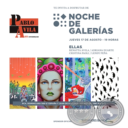 Ellas - Noche de Galerías - Jueves, 17 de Agosto de 2017